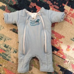Blue, 3-6 months (12-18lbs) Merlin Magic Sleepsuit